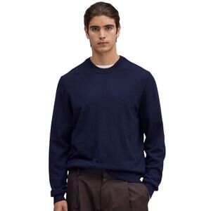 NN07 100% Wool Navy Crewneck Sweater Ted 6120 Lightweight Size S/M